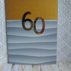 60 years birthday greeting card